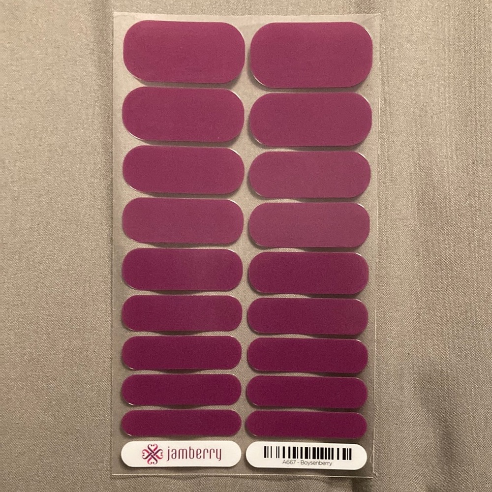 🧡 Jamberry Nail Wraps - Boysenberry NEW FULL SHEET